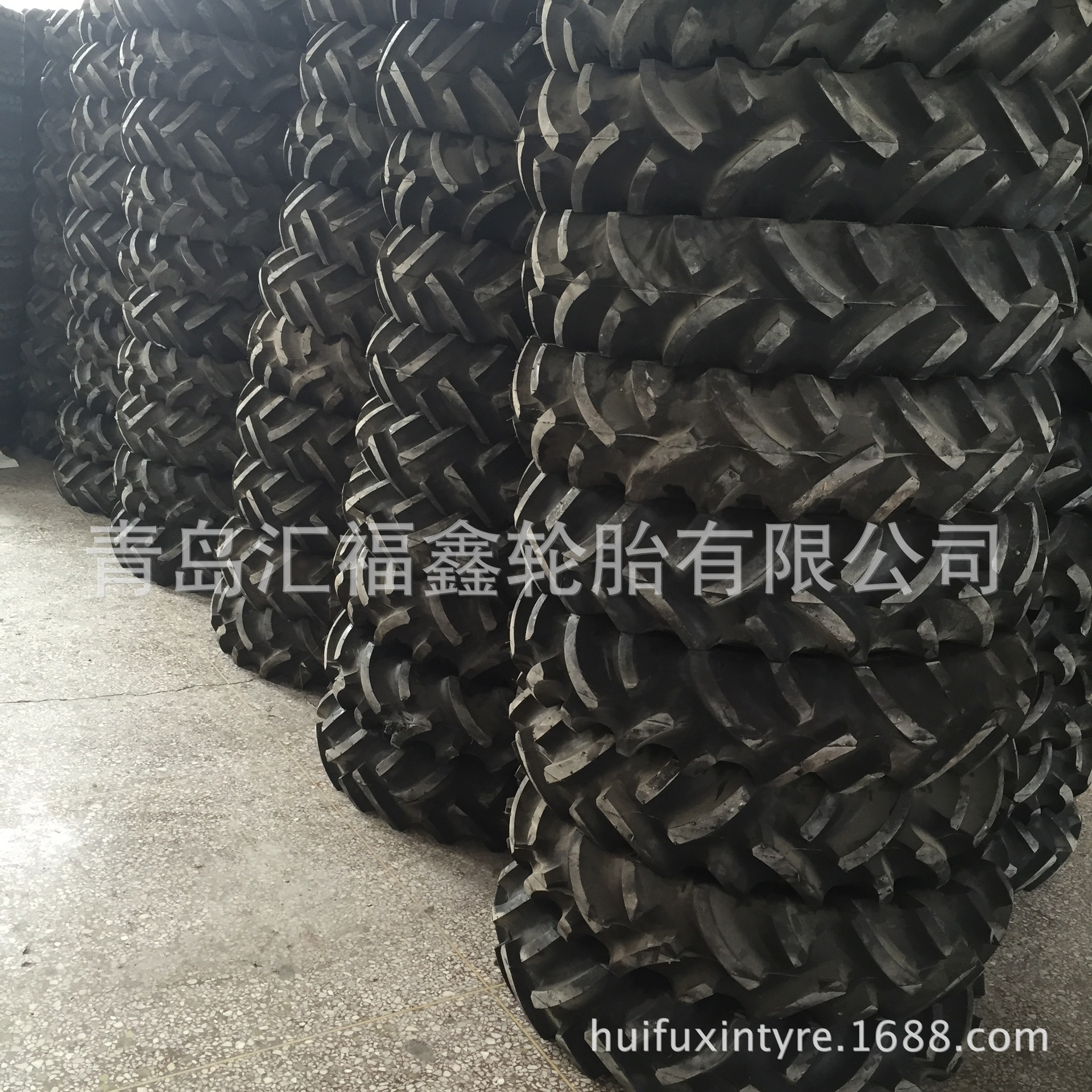 现货销售汇福鑫农用拖拉机轮胎9.5-20 加密花纹 人字轮胎