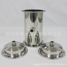 500L家用净水器外壳 不锈钢102管净水器外壳 中空净水器外壳批发