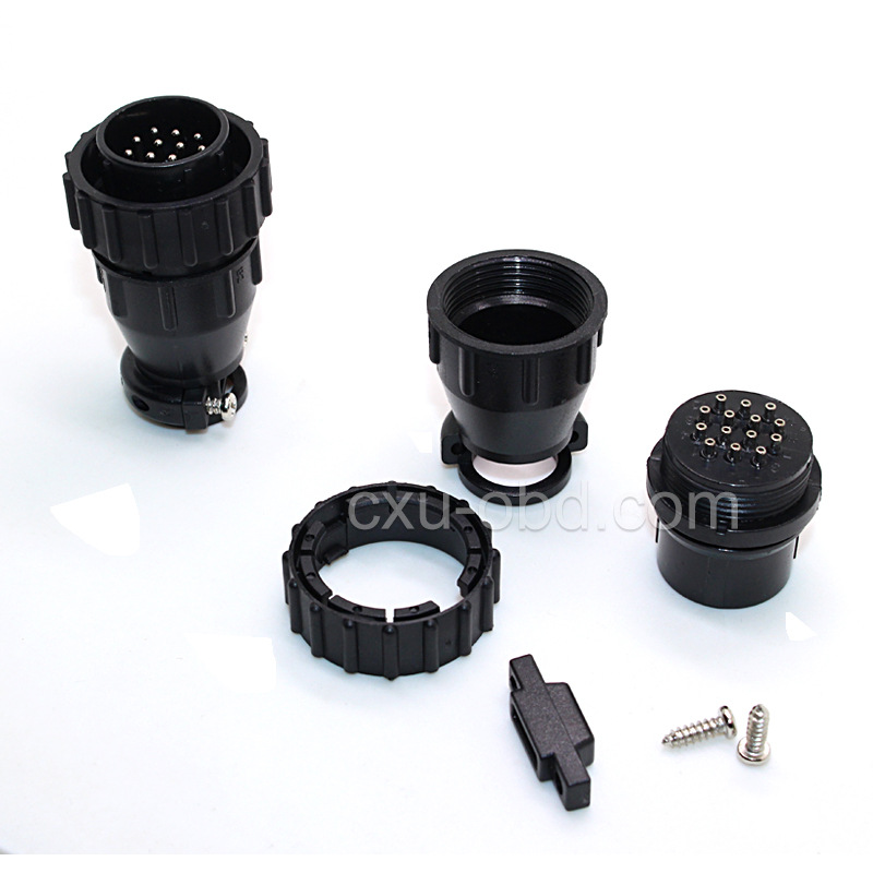 BENZ 14pin 公头连接器 benz 14 pin 奔驰卡车插口