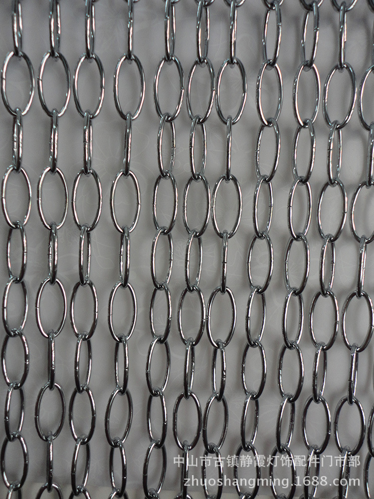 DIY灯饰灯具配件 线径3mm圆长扣*1米链子 灯具吊链 灯饰铁链 锁链