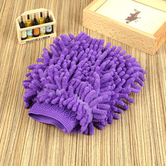 Single and double sided chenille coral polyp plush car cleaning gloves, car cleaning supplies manufacturer direct sales
