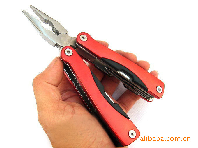 :家用老虎钳折叠钳野营装备户外工具 AA2中号混色户外工具拆卸