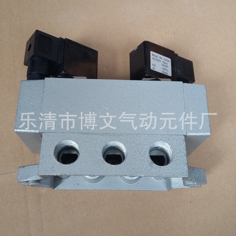 厂家供应二位五通电磁阀 双电控K25D2-15 K25D2H-15滑阀