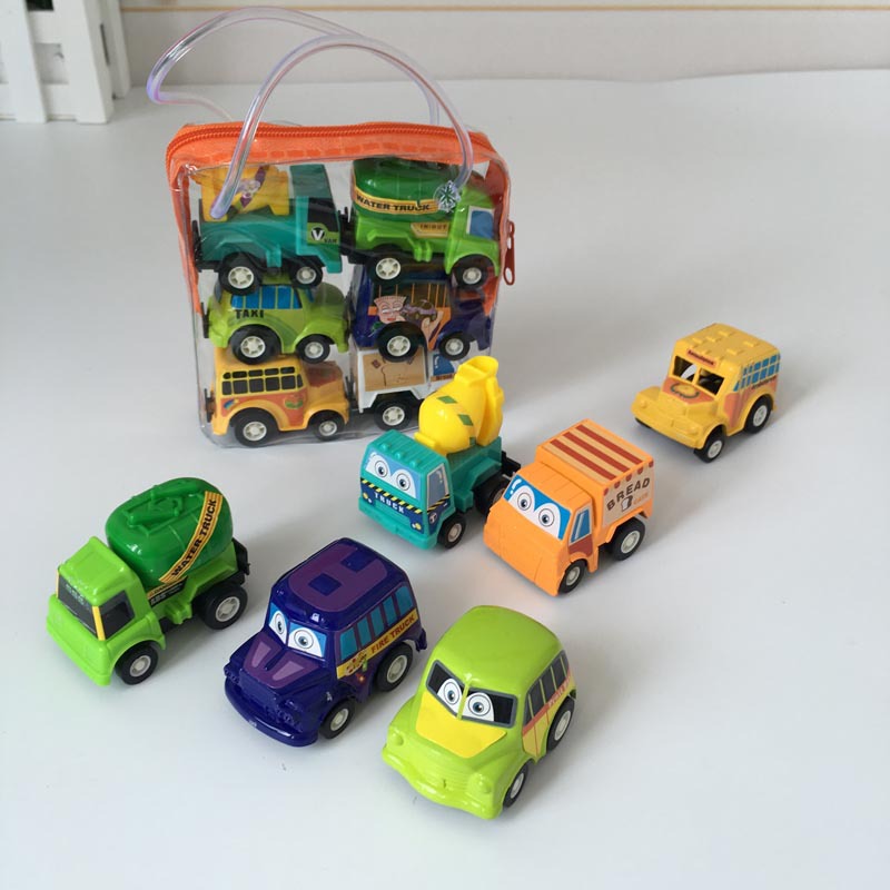 鹿美母嬰玩具寶寶回力車 迷妳小汽車 每袋6輛 吱溜壹拉就跑3140