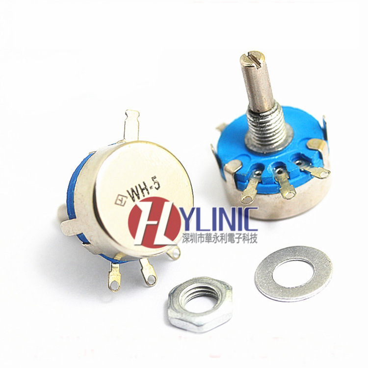 WH5-1A 100K 碳膜电位器 可调电阻器 误差20% 0.1W