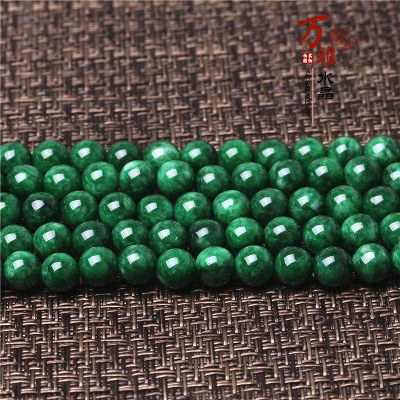 Wanya Crystal Dry Qing Tielong Зеленый Зеленый Зеленый Чалсцедс DIY ювелирные аксессуары Tielong Qing полунаборы
