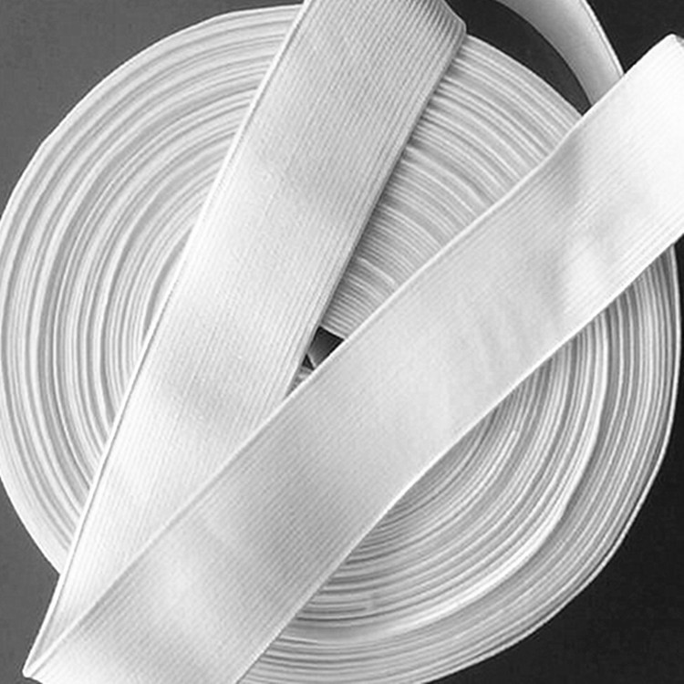 厂家现货供应 松紧带 宽 钩编带 橡筋皮筋 松紧带 白色 批发