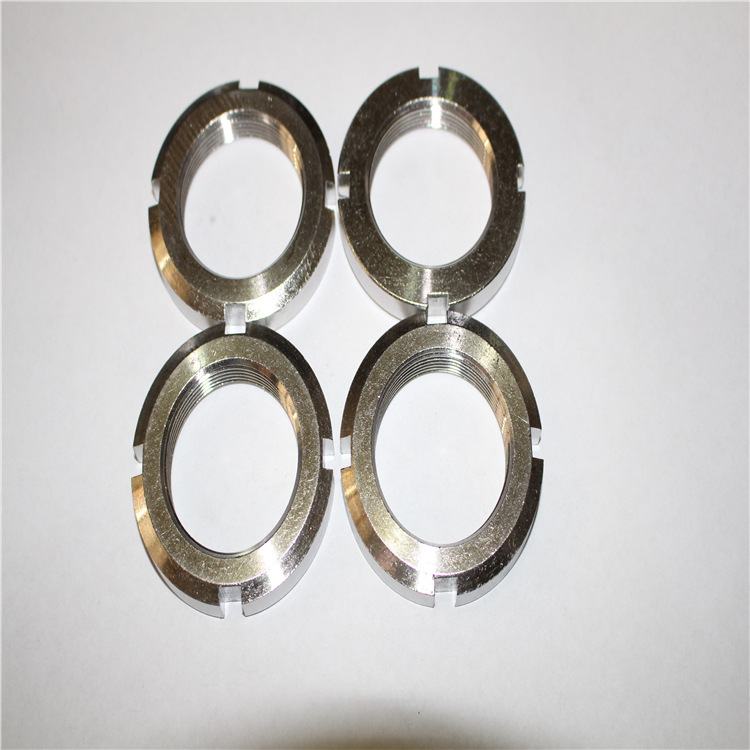 厂家直销 304不锈钢圆螺母/元螺母/开槽螺母/GB812/GB810不锈钢