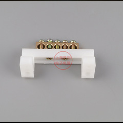 High bridge type terminal strip, 5-position 5-hole, neutral bar, ground bar, copper busbar grounding, terminal strip