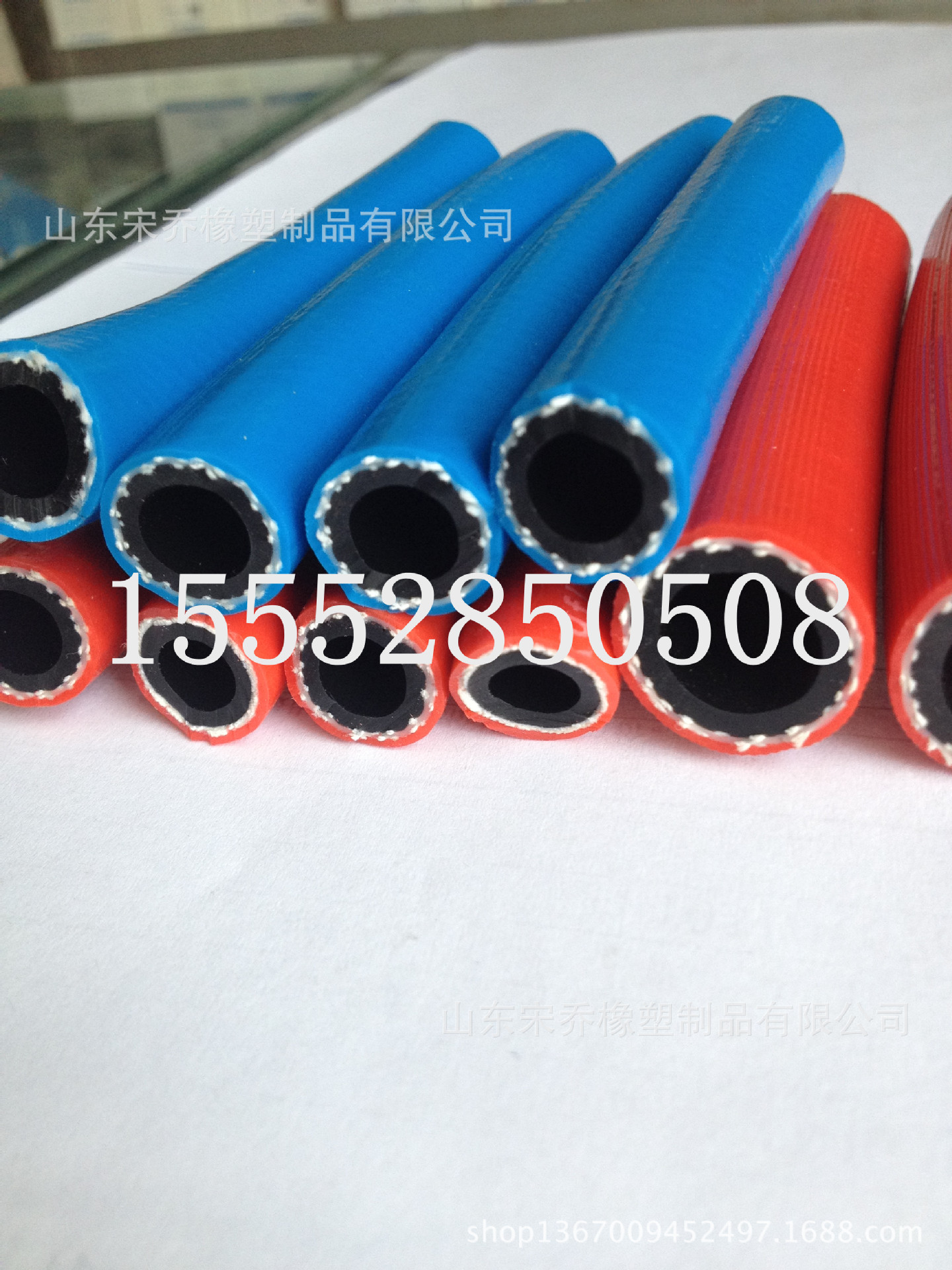 聚酯纤维编织夹层纱氧气管高压氧气管乙炔管8mm-16mm