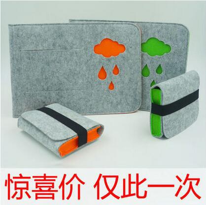 厂家直销 联想 戴尔 苹果笔记本电脑包可定做羊毛毡内胆包