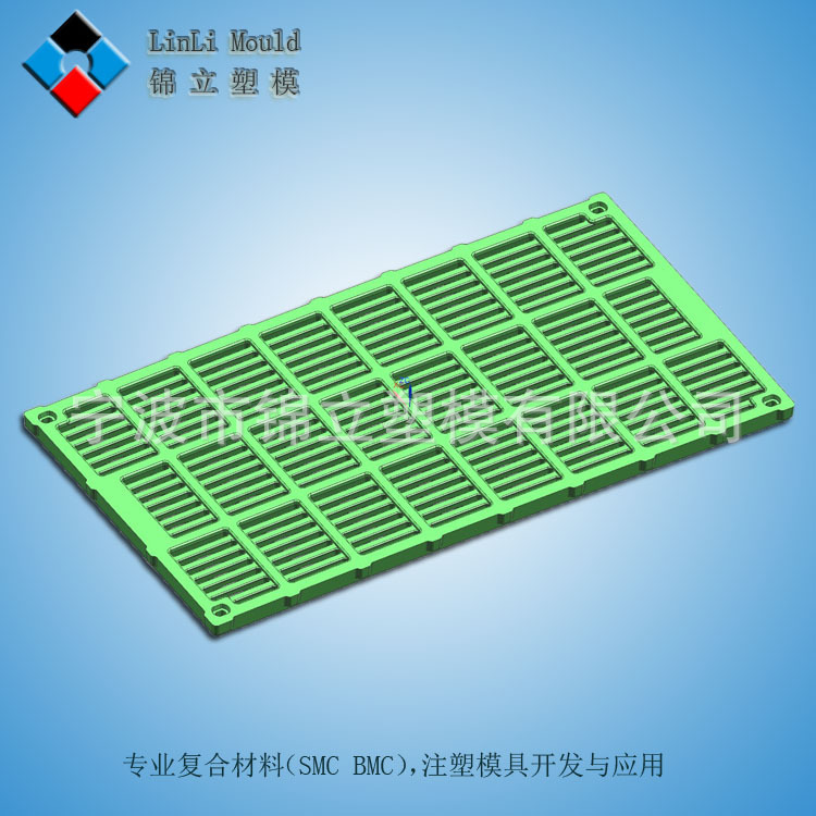 专业SMC玻璃钢系列 猪栏板 猪用漏粪板 猪槽模具