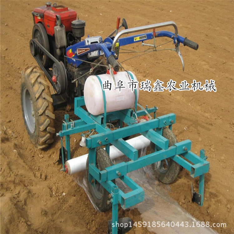 新-带覆膜机扣膜机 高产量花生施肥播种
