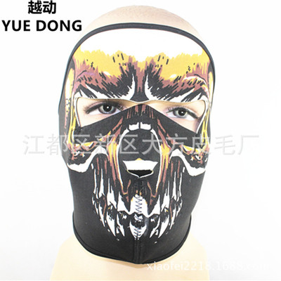 new pattern ghost Skull motorcycle face shield keep warm Mask Electric vehicle Langya Big ghost wholesale Riding CS
