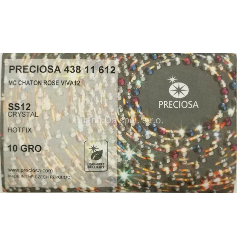 批发圆形捷克烫钻ss12白色环保烫钻烫片美甲服饰水钻批发