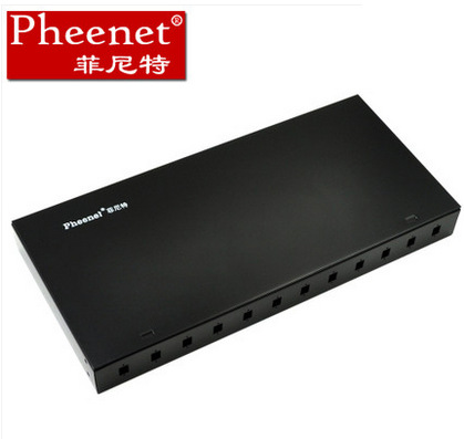 24芯LC机架式光纤终端盒光缆尾纤熔接配线箱架