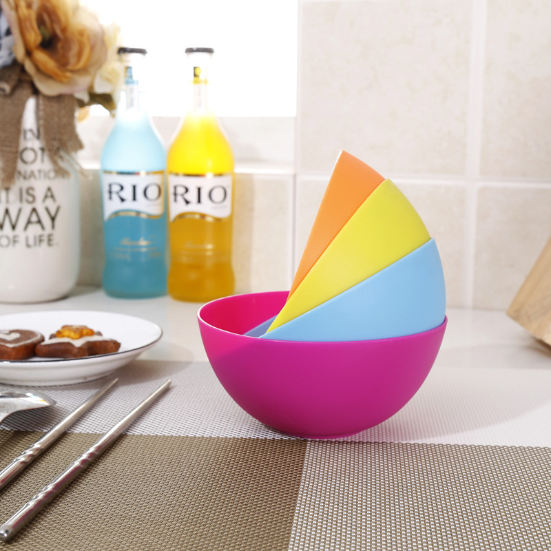 Factory promotion wholesale children's plastic bowl disposable plastic bowl food grade plastic bowl set KD84004