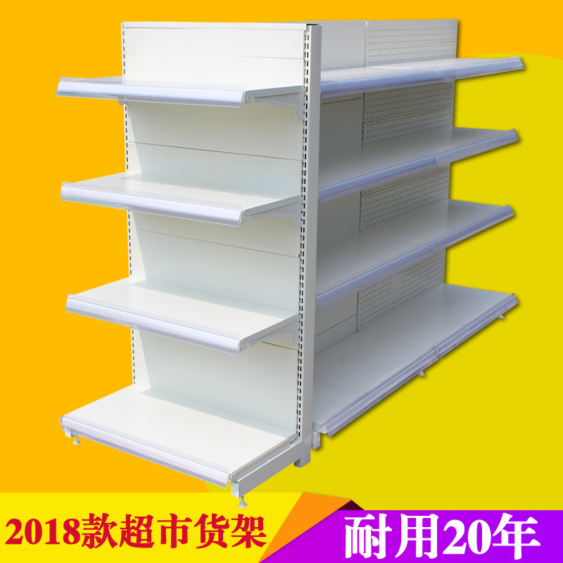 超市货架母婴店单双面商场便利货架展示架中岛货架韩式新款