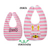 Waterproof cotton double-sided children's eating bib