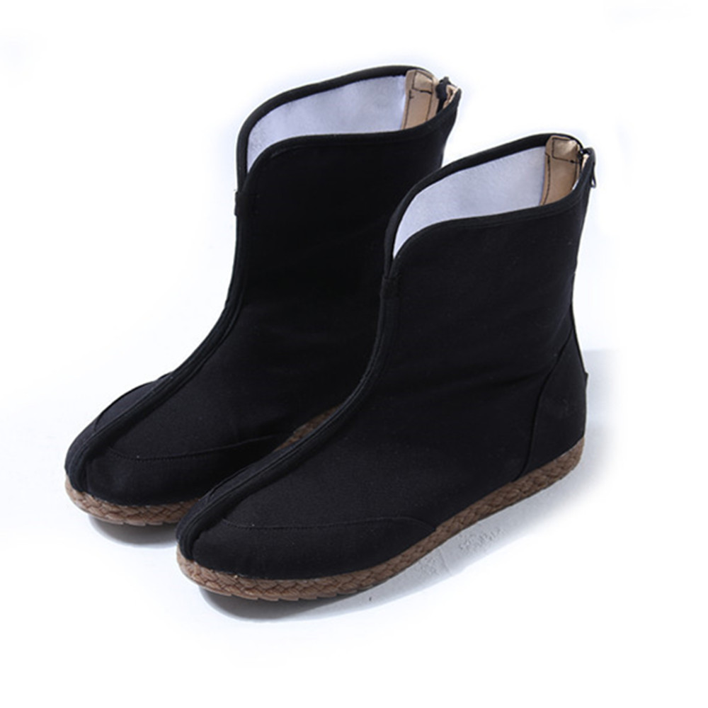 222022 Autumn/Winter New Boots for Men and Women, Chinese Medium Calf Cotton Linen Windproof Men's Boots