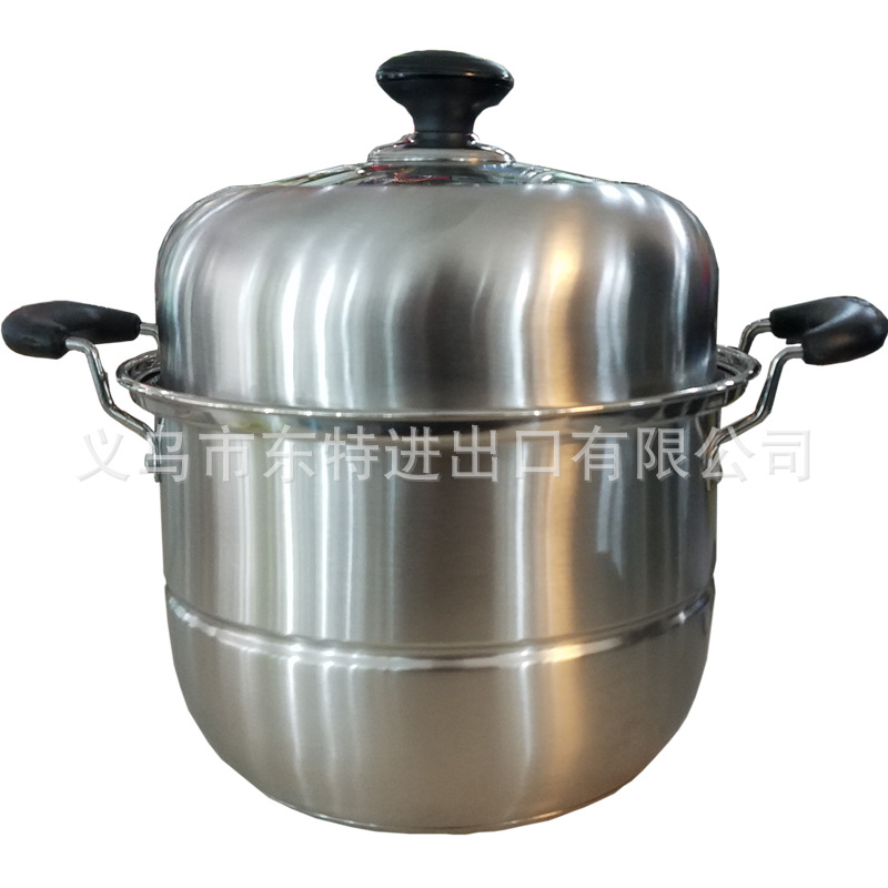 Factory direct sales of stainless steel steamer with combined lid and bottom, double-ear, multi-purpose household steamer drawer detail image 12