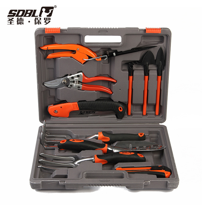 圣德保罗 14件套园林修剪工具套装 五金工具箱 手动工具SD-312
