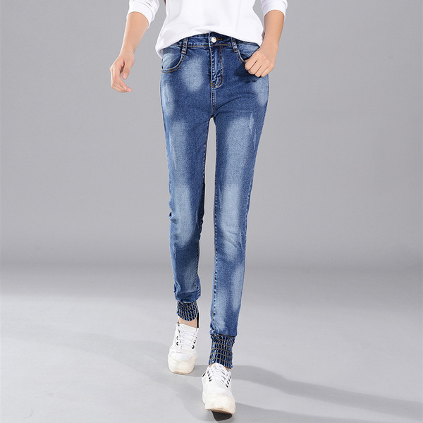 autumn and winter Korean version loose loose casual jeans female
