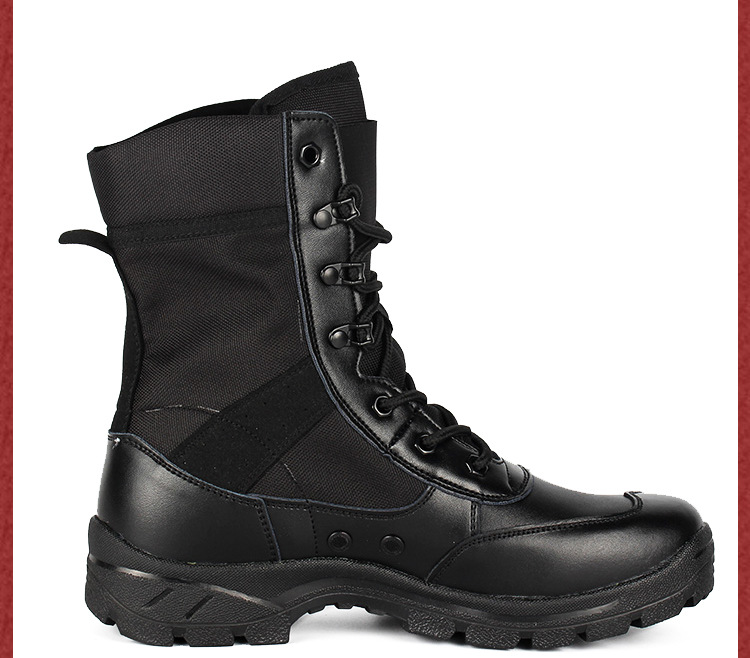 Boots militaires pour homme en cuir - Ref 1397496 Image 23
