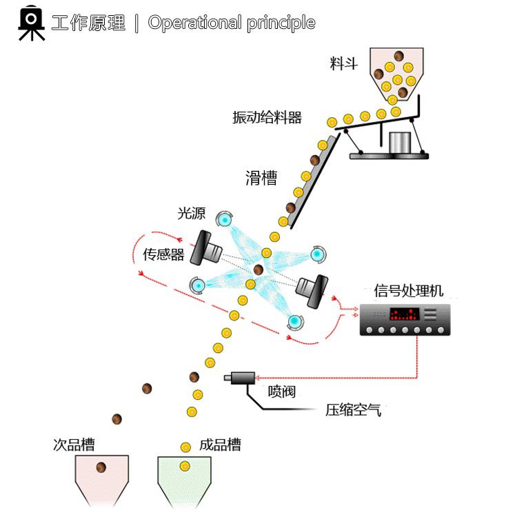 双层四通道茶叶色选机_11