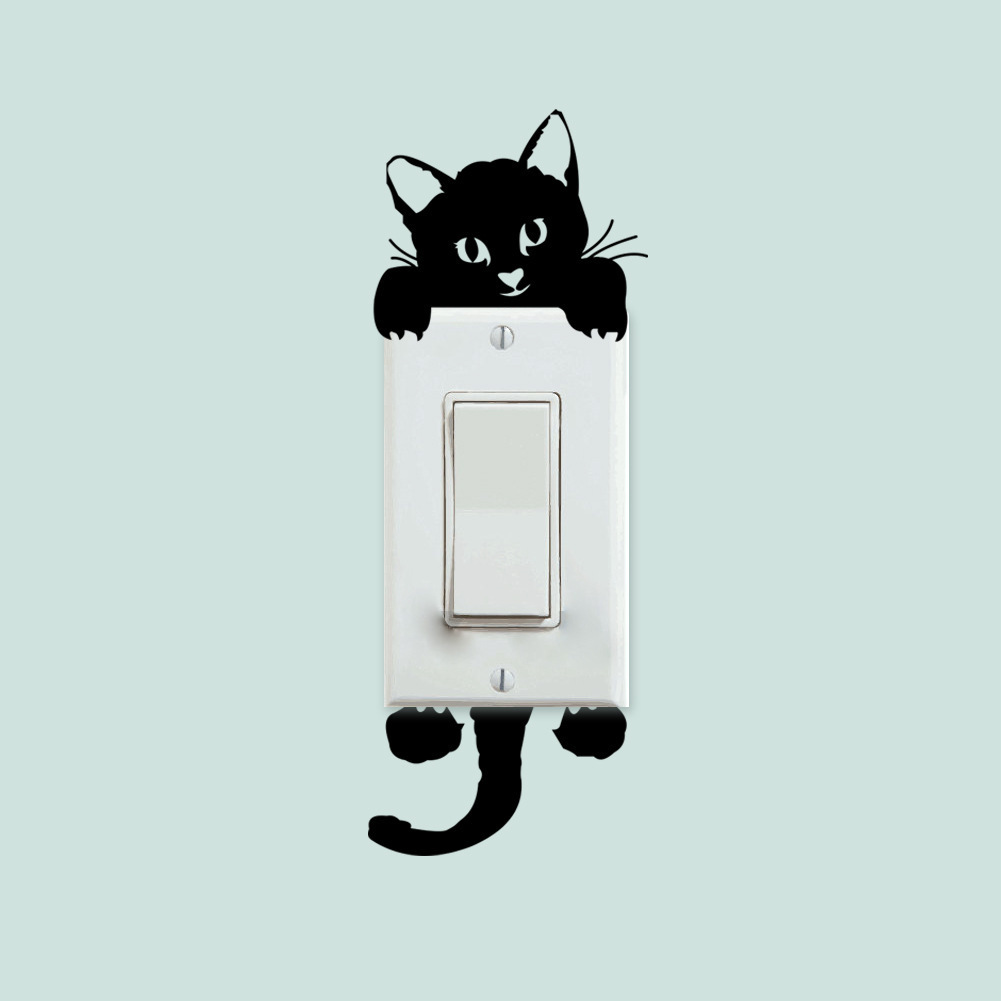 New Cat Bedroom Switch Stickers display picture 3