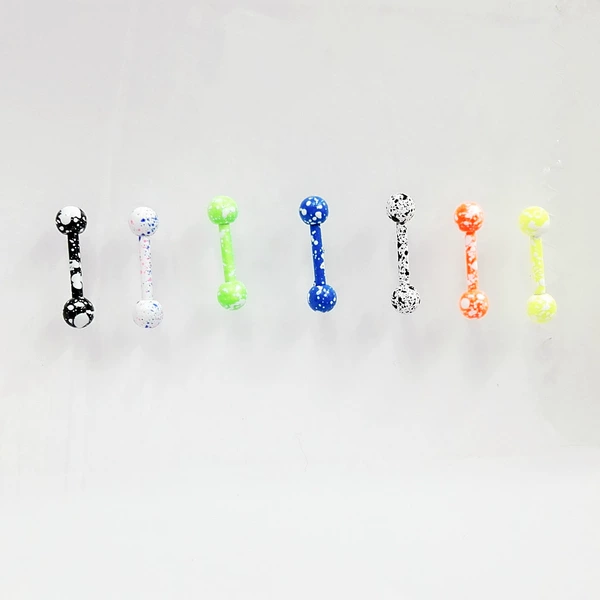 Mixed Color Barbell Stud Earrings
