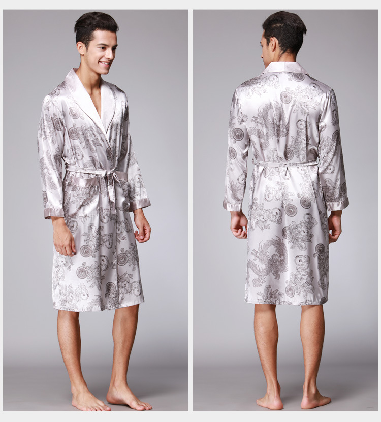 silk long-sleeved men s pajamas  NSJO33290
