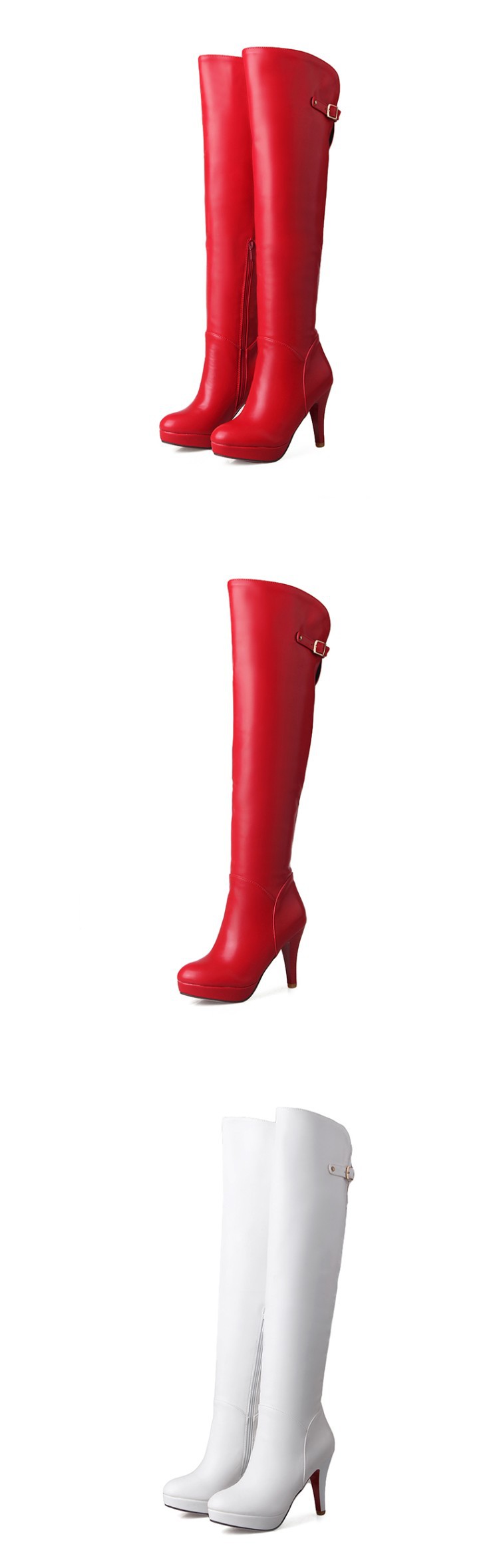 Bottes femme en PU artificiel - Ref 3355321 Image 15