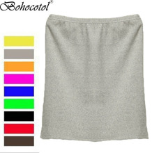 出口俄罗斯外贸 春夏糖果色紧身迷你A字短裙 螺纹短包臀裙 一步裙