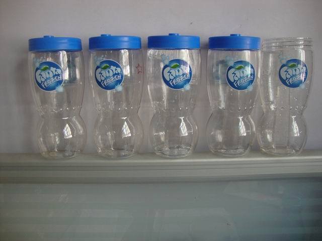 一次性塑料情侣鸳鸯水壶yard glass 情侣饮料透明果汁杯带吸管