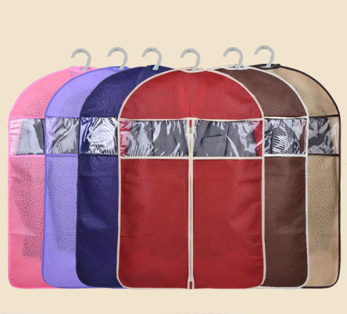 Breathable and thickened clothing dust cover, clothing hanging bag, coat cover, coat suit storage bag, clothing protective cover
