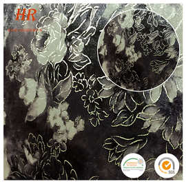 现货供应 弹力针织绒布   印花DIY 舞蹈服服装卫衣印花面料天鹅绒