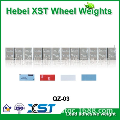 Qurğuşun yapışqan tipli balans bloku QZ-03 1/4oz 7Gm*12 blok/zolaq
