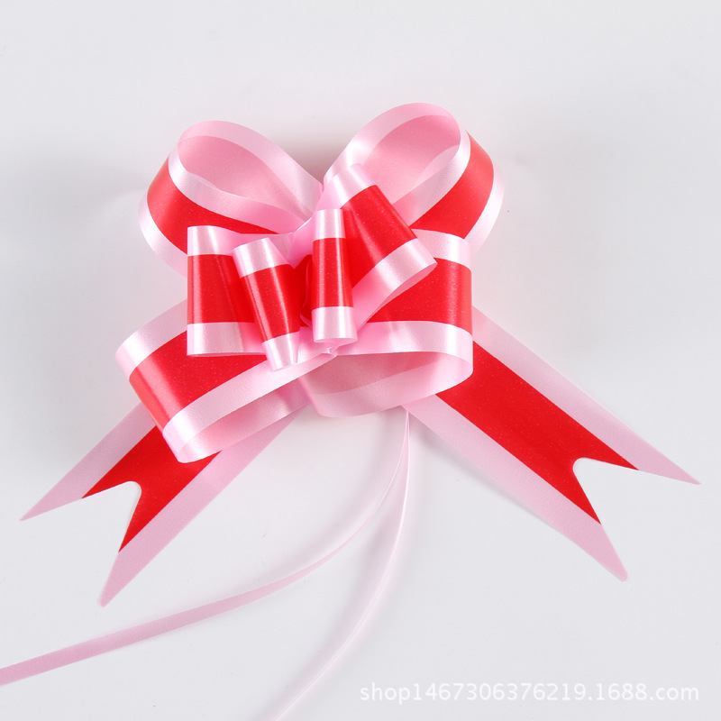 拉花 禮品包裝用品45大號雙色聖誕拉花 婚慶裝飾用品婚車把手拉花