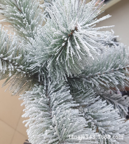 3391雪白雪绒粉圣诞树装饰,仿真雪效果