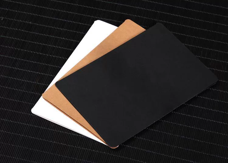 Retro leather postcard, word cards, handmade