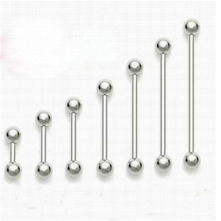 Manufacturers stainless steel earrings barbell tongue nail breast nail ear bone nail human body puncture tongue nail