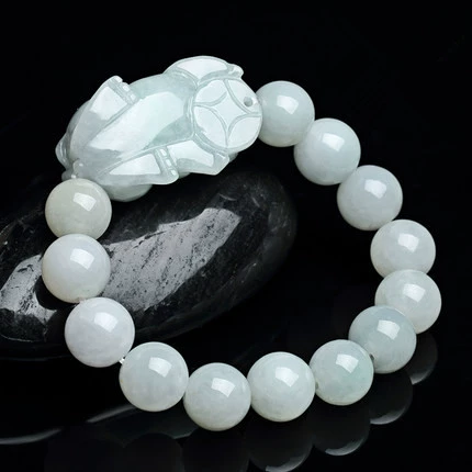 Пласти jade Myanmar, браслет из Emerald, круглые бусины