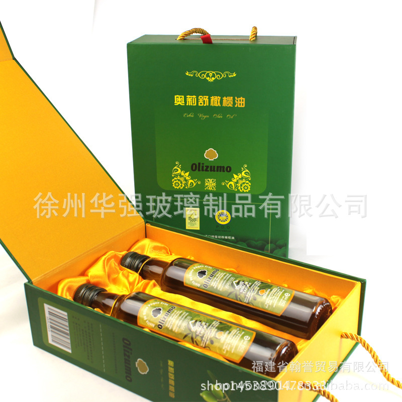 现货 批发 750ml高白料 透明 玻璃瓶 茶油瓶 橄榄油包装瓶