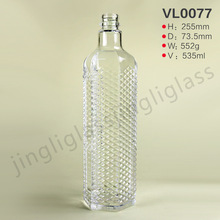 500ml玻璃白酒瓶 威士忌酒瓶 500ML玻璃酒瓶 可开 模定 制喷色烤