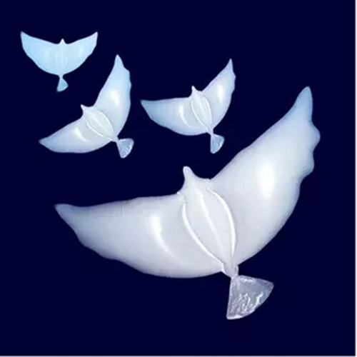 Wedding decoration white dove balloons, wedding dress photography floating pigeons aluminum film balloons, peace dove aluminum foil balloons