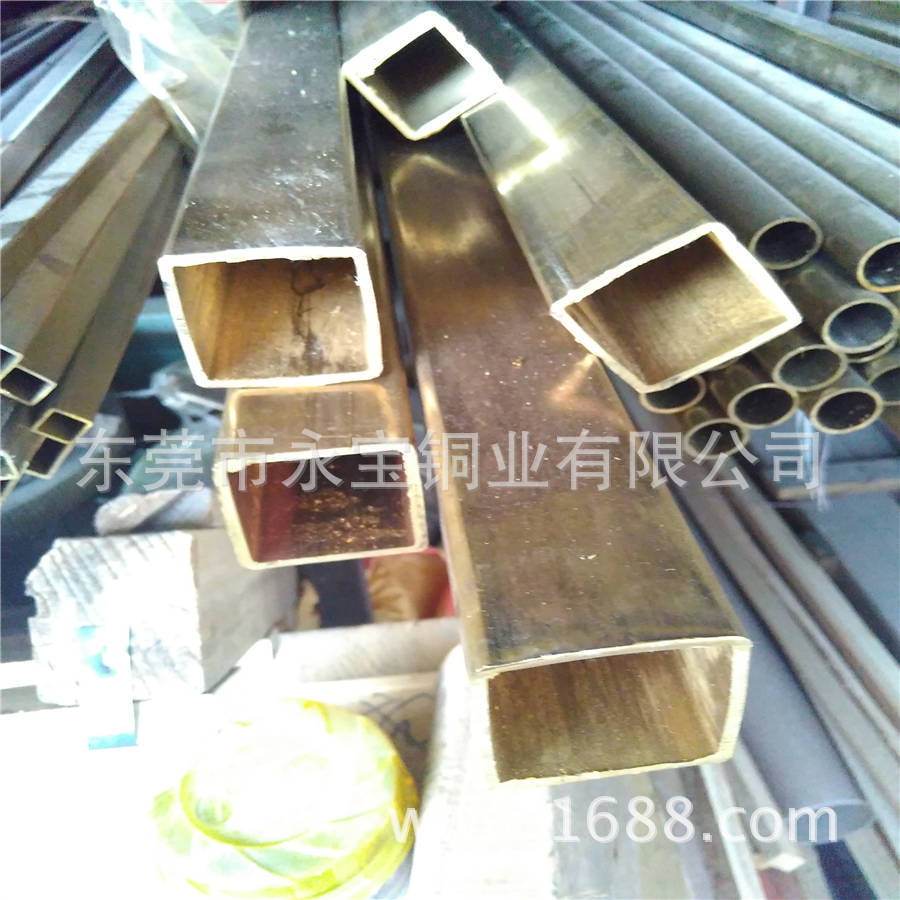 H62黄铜扁管 40*40 35*35黄铜方管 黄铜小方管 装饰矩形铜管