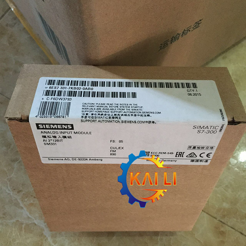 现货供应6ES7331-7KB02-0AB0 西门子S7-300逻辑输入SM331模块