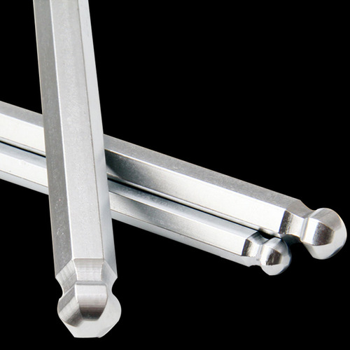 Large size extended hexagonal wrench metric chrome plated 45# steel L-shaped auto repair tool wrench mechanical auto repair