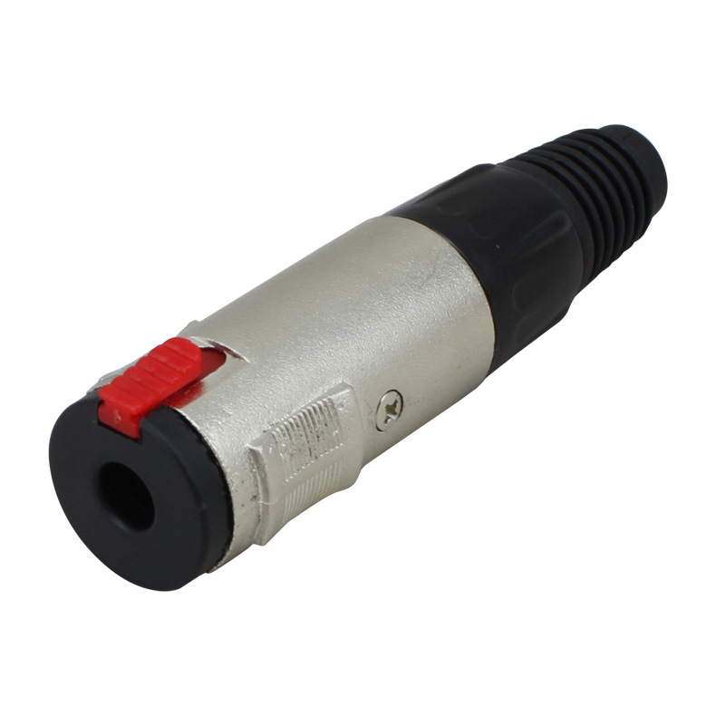 P712 6.35焊接母头大三芯 6.5MM大二芯调音台音频线延长插头